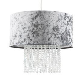 Boland Silver Ceiling Pendant Droplets Shade