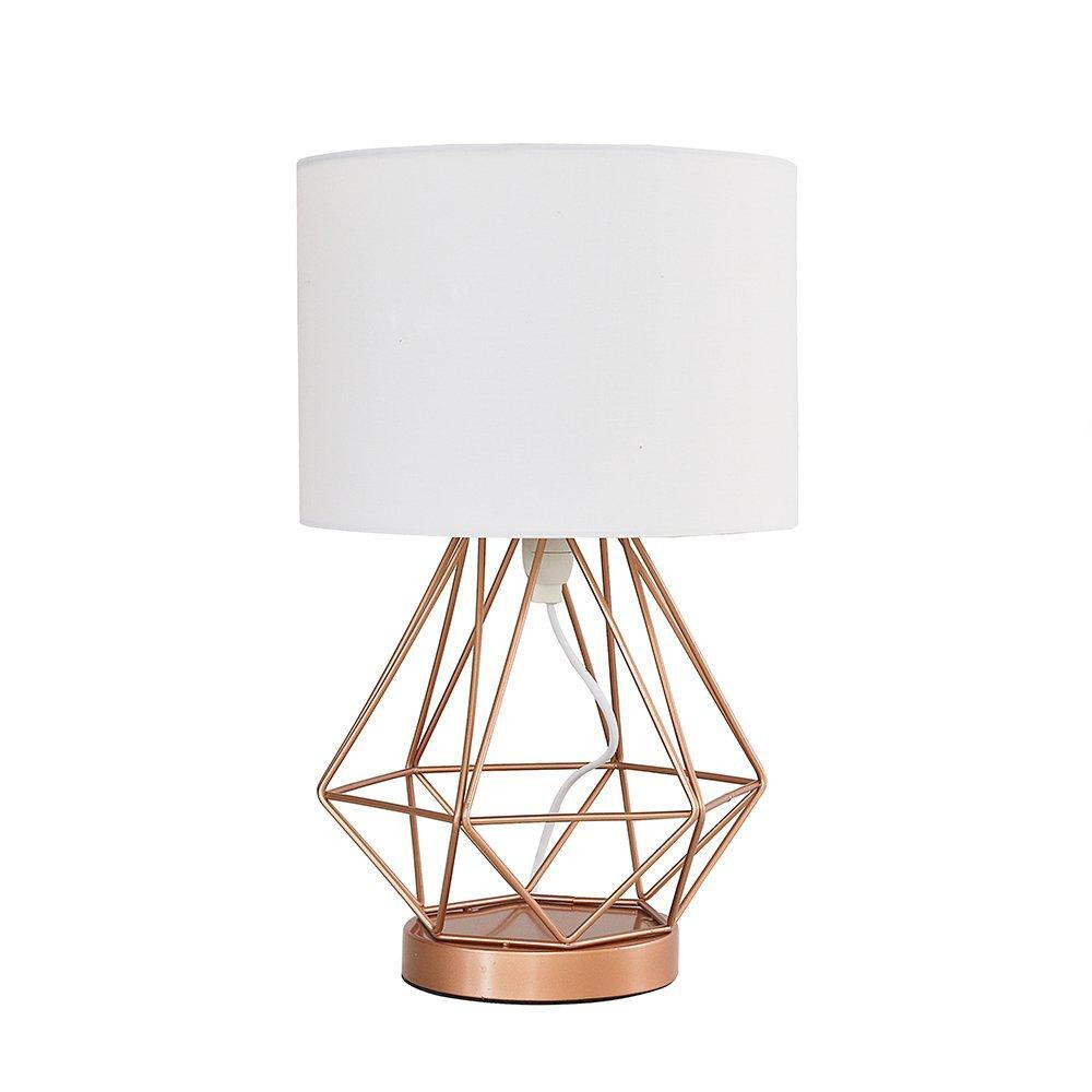 Melrose Copper Table Lamp Touch On/Off Dimmable - image 1