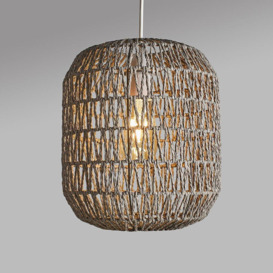 Cabral Rope Grey Ceiling Light Pendant - thumbnail 2