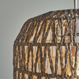 Cabral Rope Grey Ceiling Light Pendant - thumbnail 3