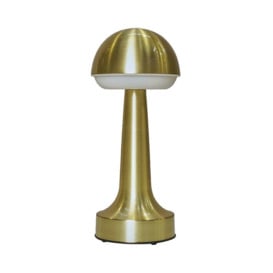 Troy Satin Brass Table Lamp Dimmable - thumbnail 1