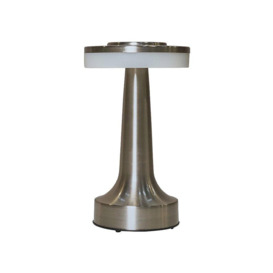 Talence Brushed Chrome Table Lamp Dimmable - thumbnail 1