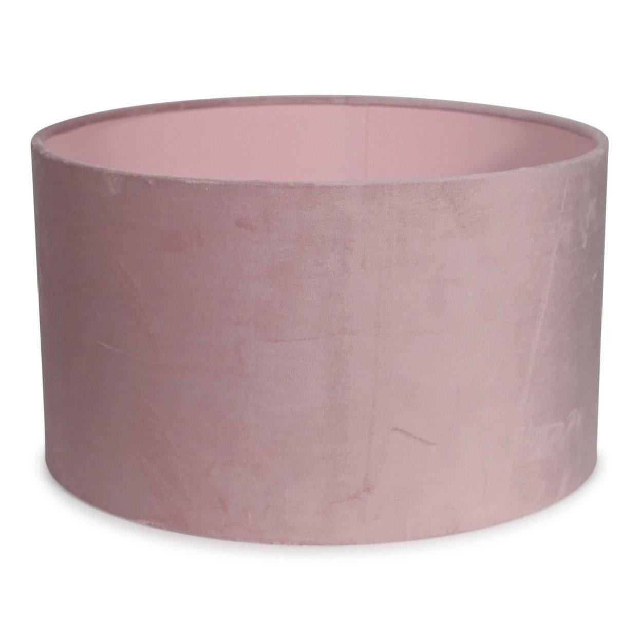 Velvet Large Ceiling Light Shade Lampshade Drum Pendant Easy Fit In Blush Pink - image 1