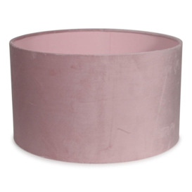 Velvet Large Ceiling Light Shade Lampshade Drum Pendant Easy Fit In Blush Pink - thumbnail 1