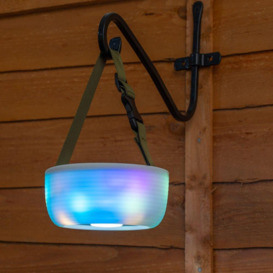 Multi-Purpose Camping Festival Solar Hanging Light with RGB String Lights - thumbnail 2