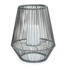 Solar Powered Natural Rattan Outdoor Table Lamp
