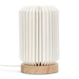 Maja White Wood Tripod Table Lamp