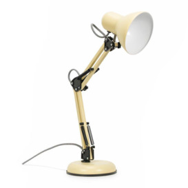 Frankie Yellow Metal Desk Table Lamp With Adjustable Arm