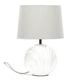 Connie Ceramic Marble Effect Table Lamp