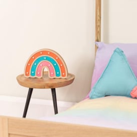 Kids Battery Powered Wooden Rainbow Wall or Table Lamp - thumbnail 3