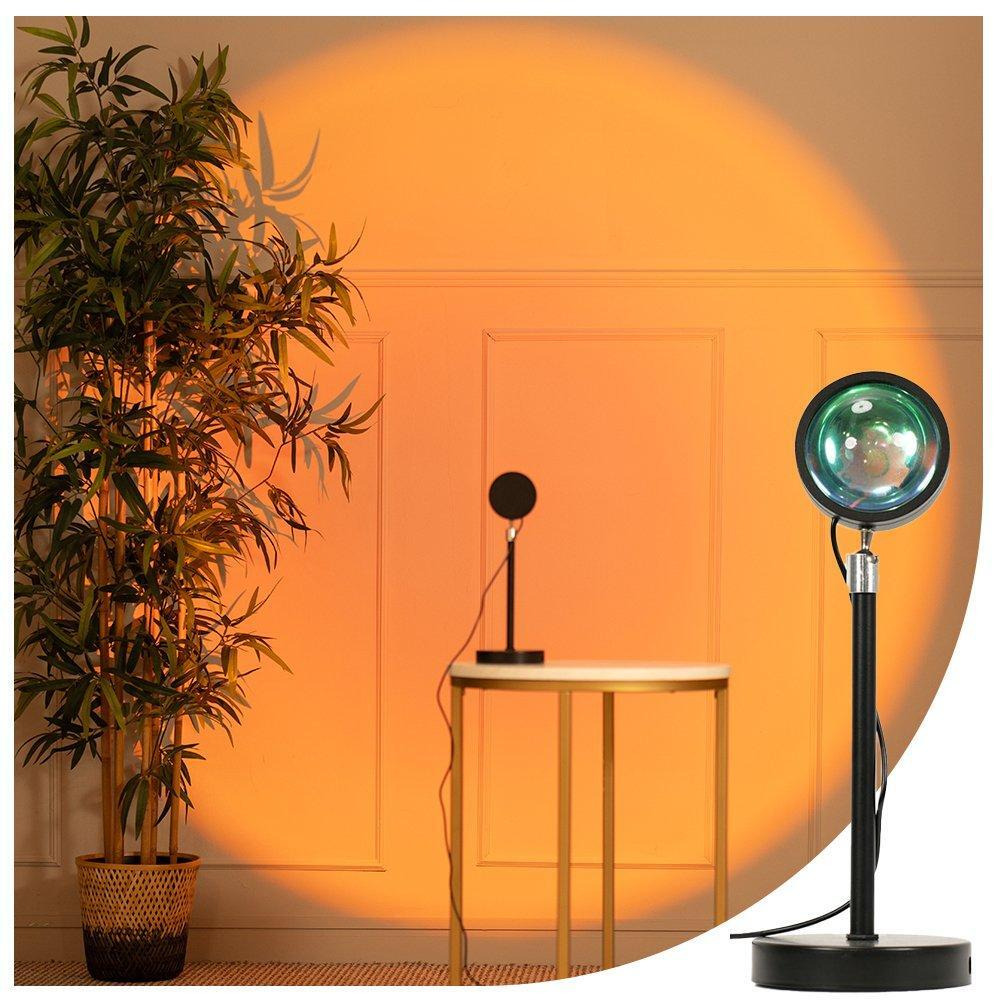 Sunset Projector Lamp 360 Degree Projection Bedroom Night Light with USB Cable - image 1