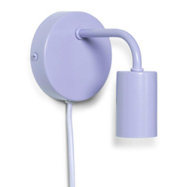 Plug in Colour Pop Lilac Wall Light