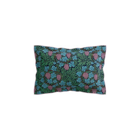 'Vine Teal & Lilac' Cotton Percale Duvet Cover Set - thumbnail 3