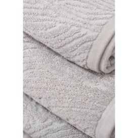 'Eco Pure' 100% Cotton 650gsm Jacquard Towel - thumbnail 3