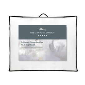 TLC 5 Star Hotel Concept Softened Goose Feather 10.5 Tog Duvet - thumbnail 2