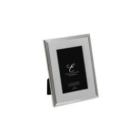 Silver Plated Rib Edge Frame Gift Boxed 4'' x 6'' - thumbnail 1