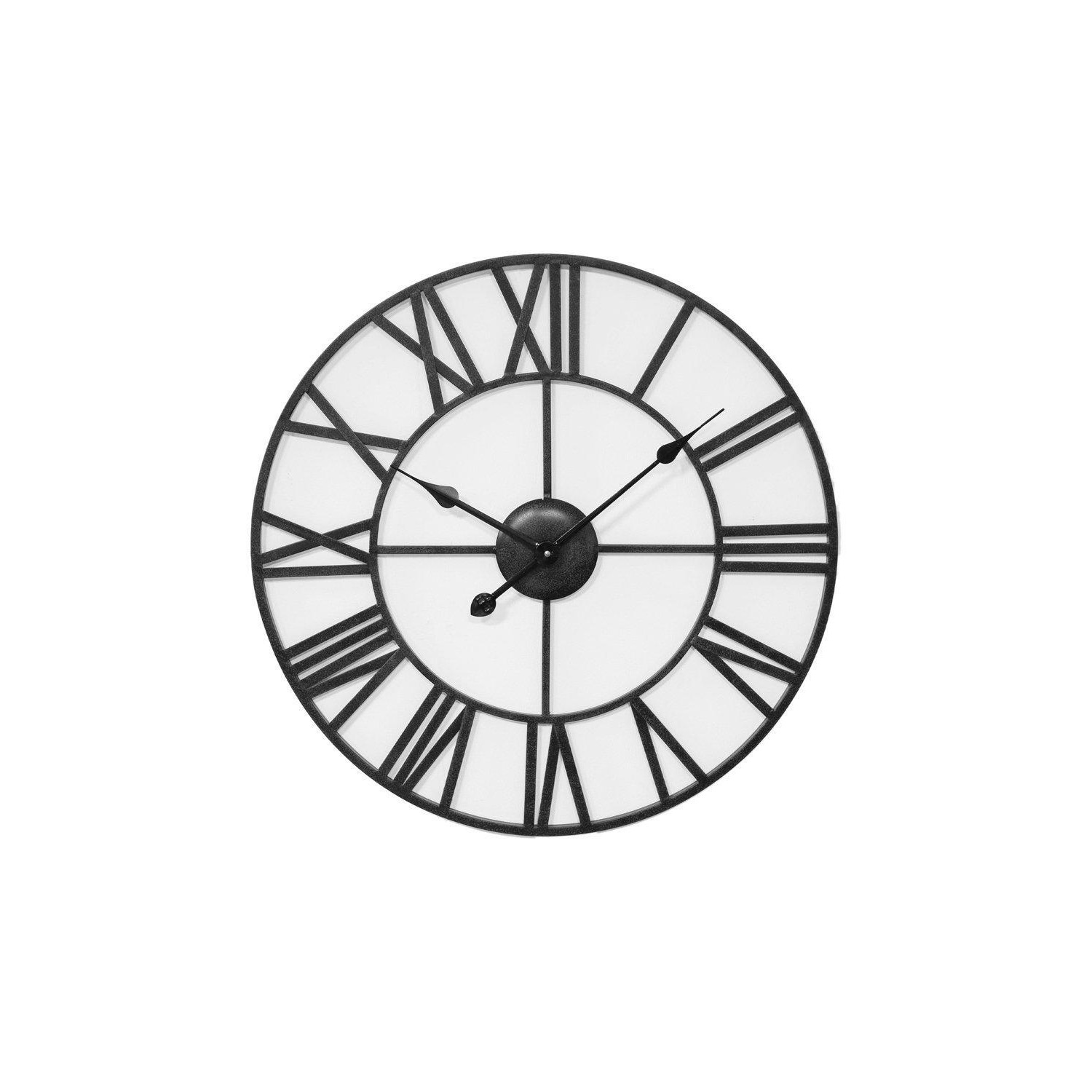 Wrought Metal Cut Out Wall Clock 60cm - image 1