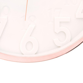 Hometime Round 3D Numbers Wall Clock Rose Gold 35cm - thumbnail 2