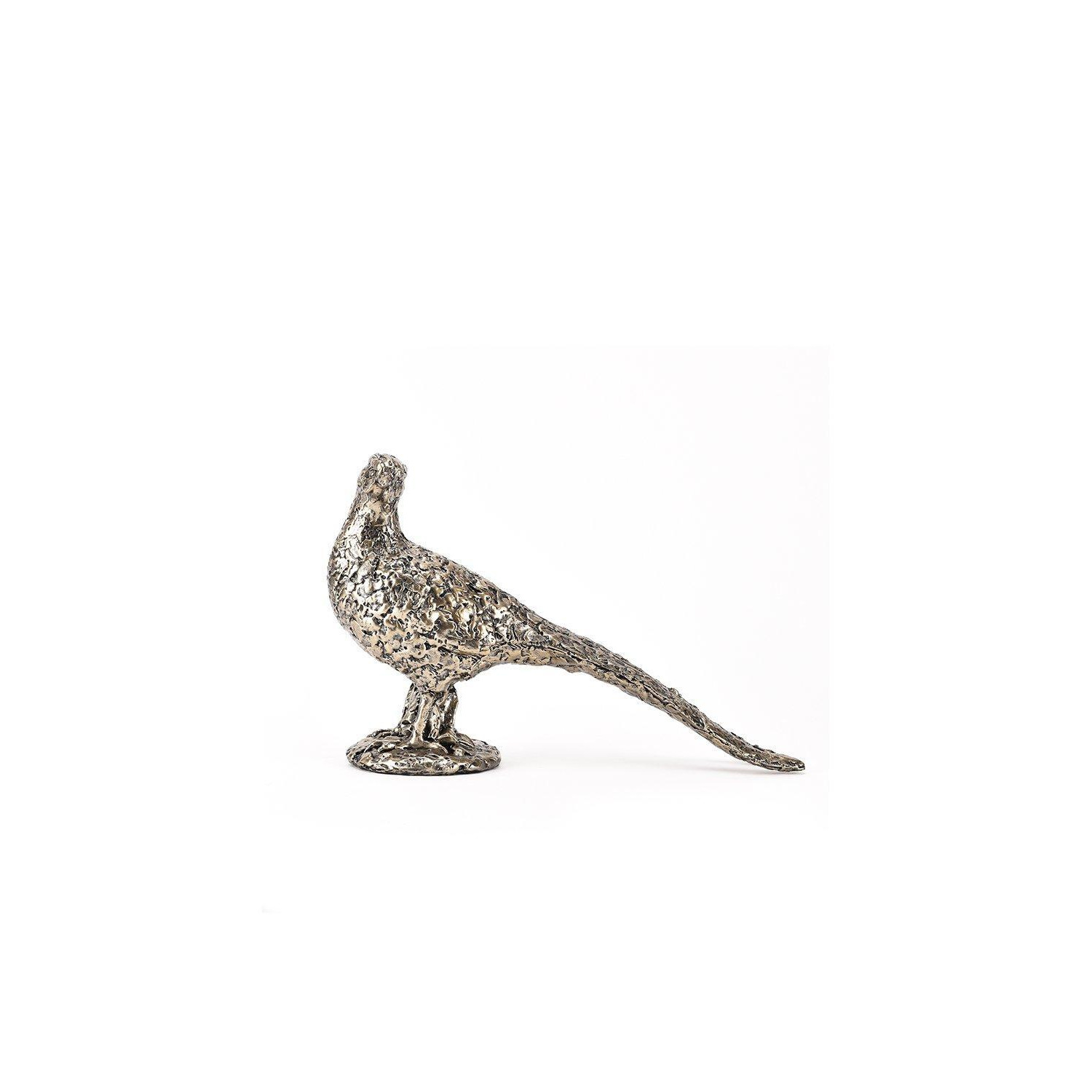 Bronze Finish Resin Pheasant Figurine - image 1