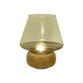 Green & Gold LED Lamp 20.5cm - thumbnail 1