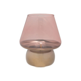 Pink & Gold Glass LED Light 20.5 cm - thumbnail 2