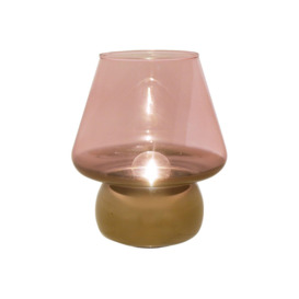 Pink & Gold Glass LED Light 20.5 cm - thumbnail 1
