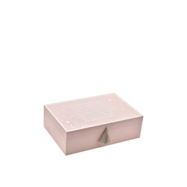 Wooden Keepsake Box Pink