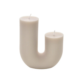White U-Shape Candle