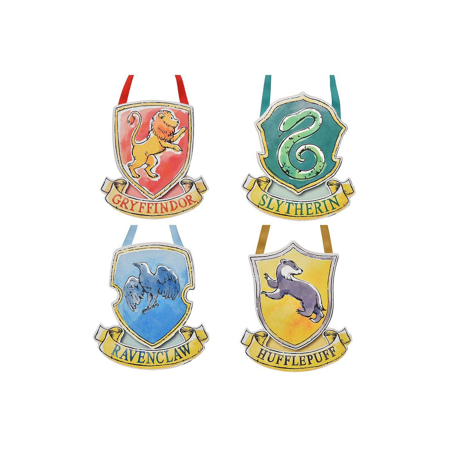 Harry Potter Charms Set of 4 Hanging House Plaques - image 1
