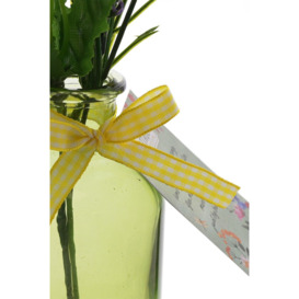 Mother's Day Glass Flower Vase - Green - thumbnail 2