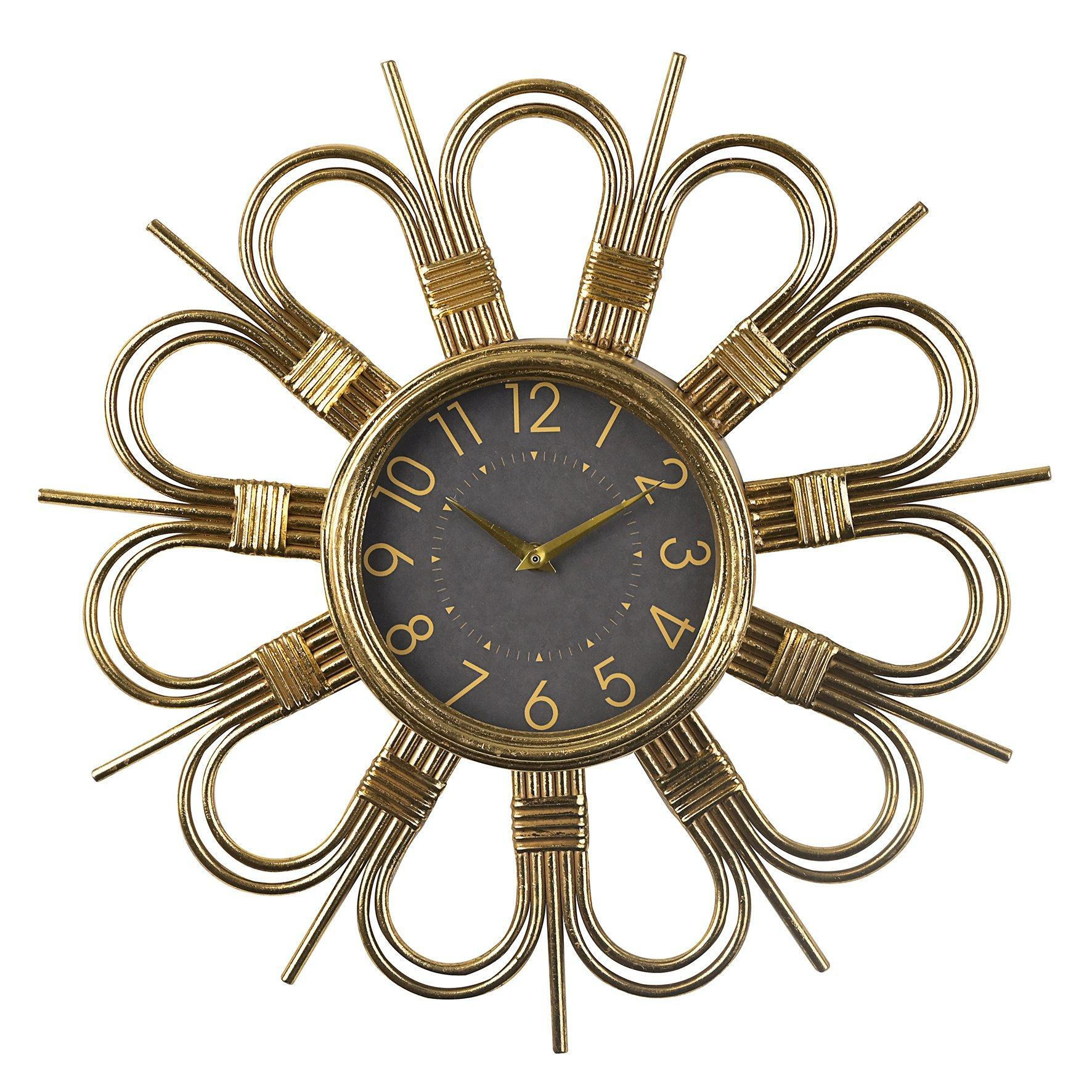 Hometime Wall Clock Floral Shaped Design - image 1