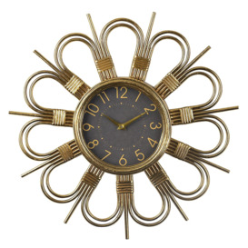 Hometime Wall Clock Floral Shaped Design