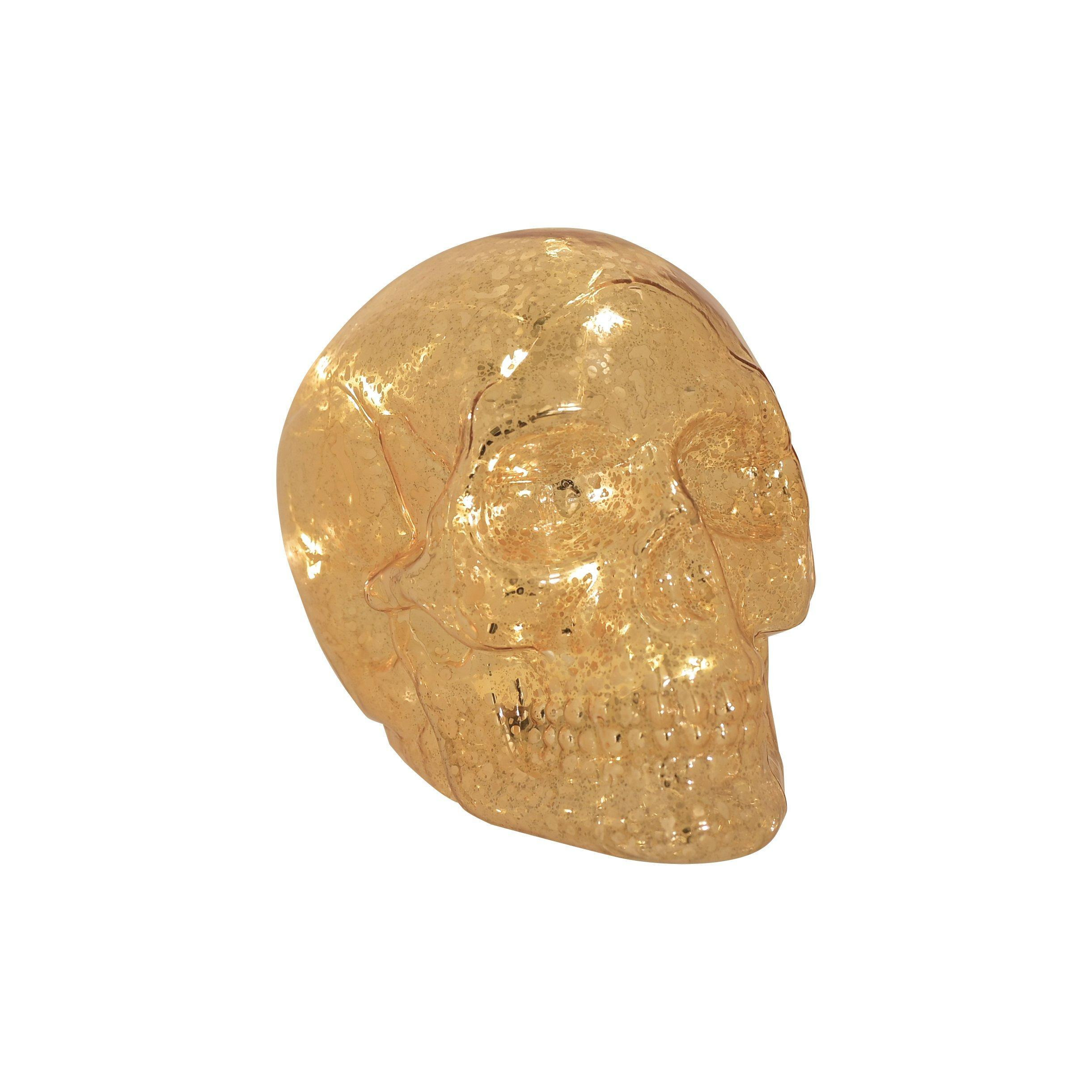 Hocus Pocus Halloween Gold LED Skull Light - image 1