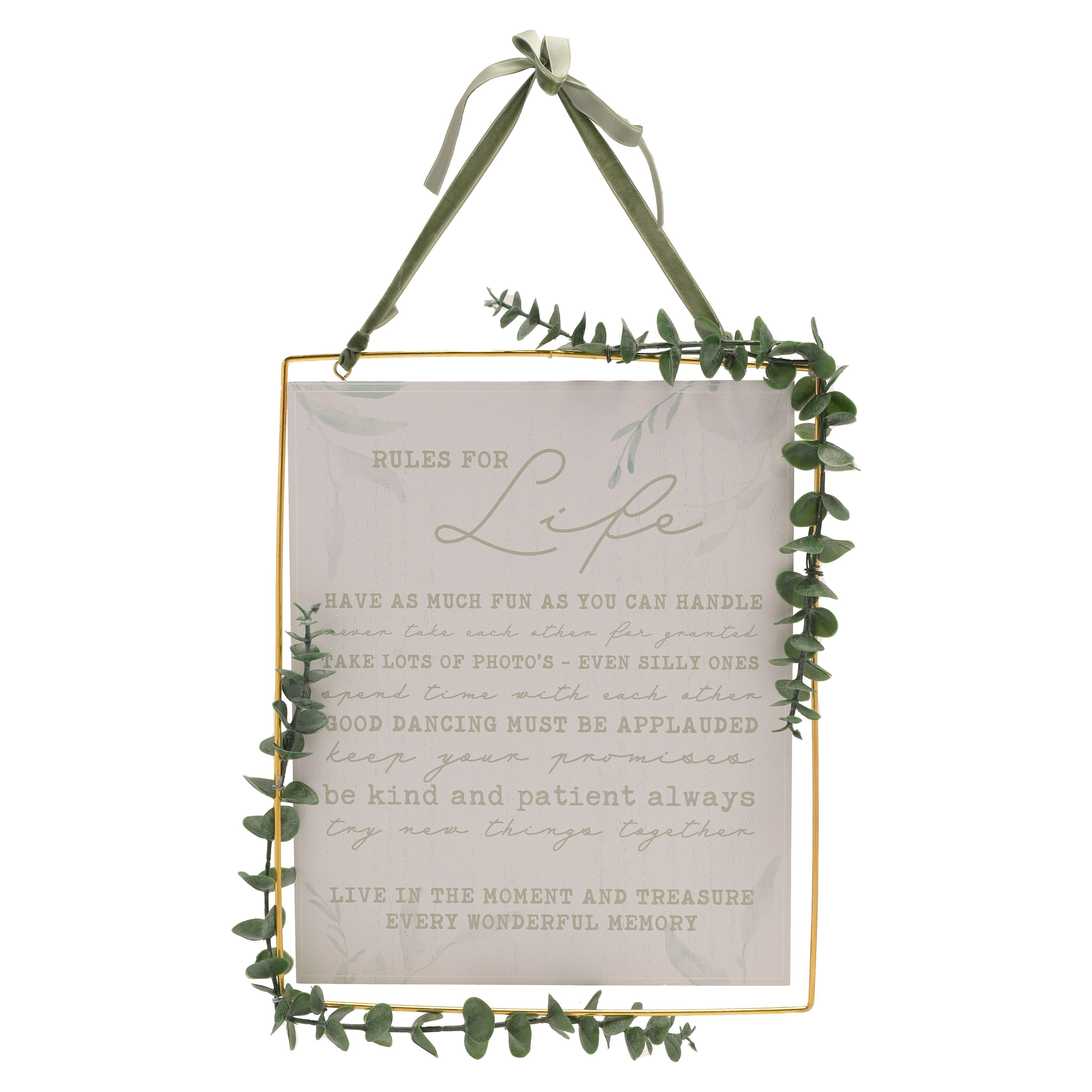 Love Story 'Rules For Life' Plaque - image 1