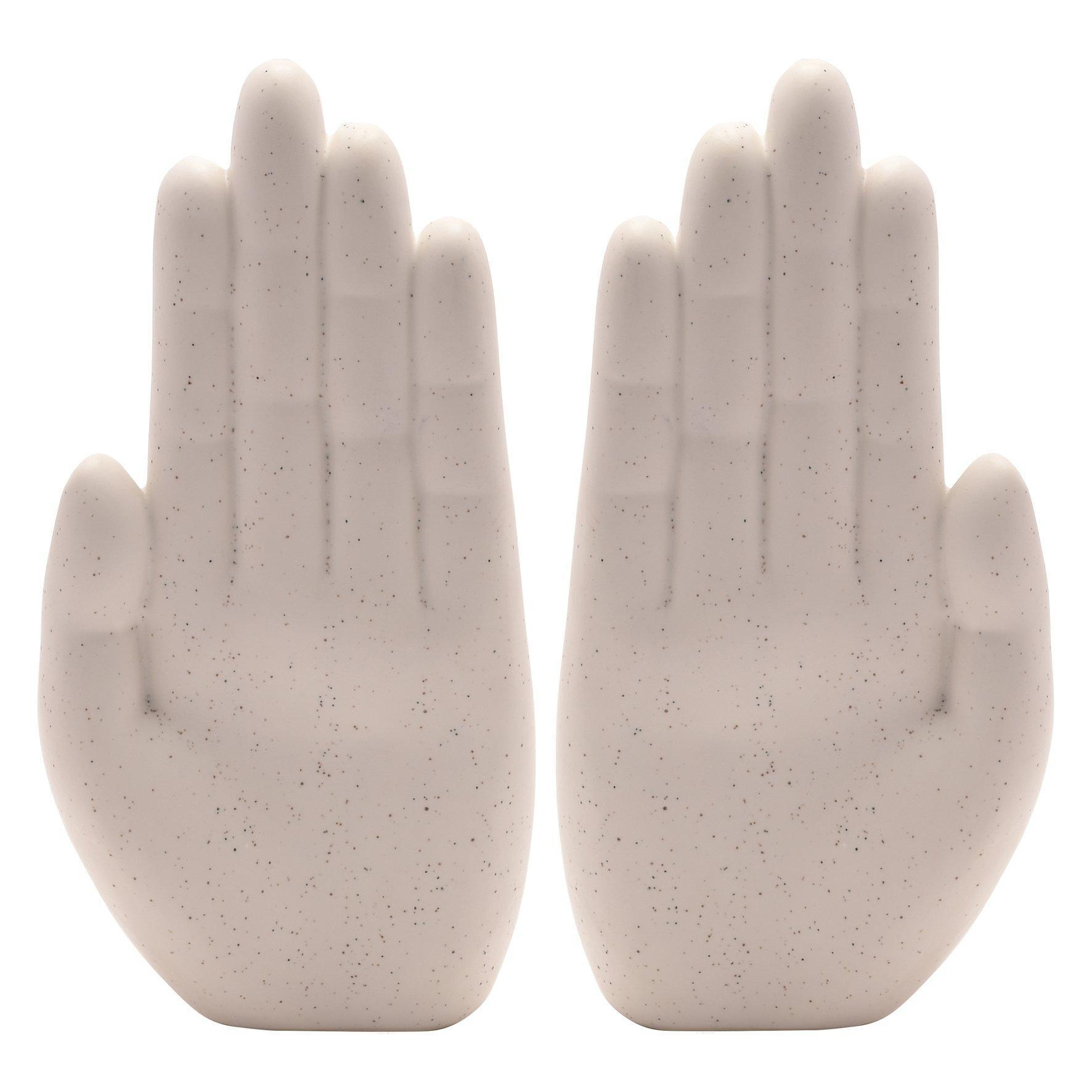 Set of 2 Ceramic Hands - image 1