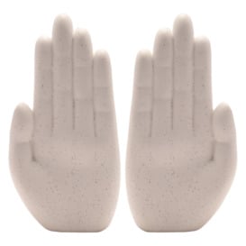 Set of 2 Ceramic Hands