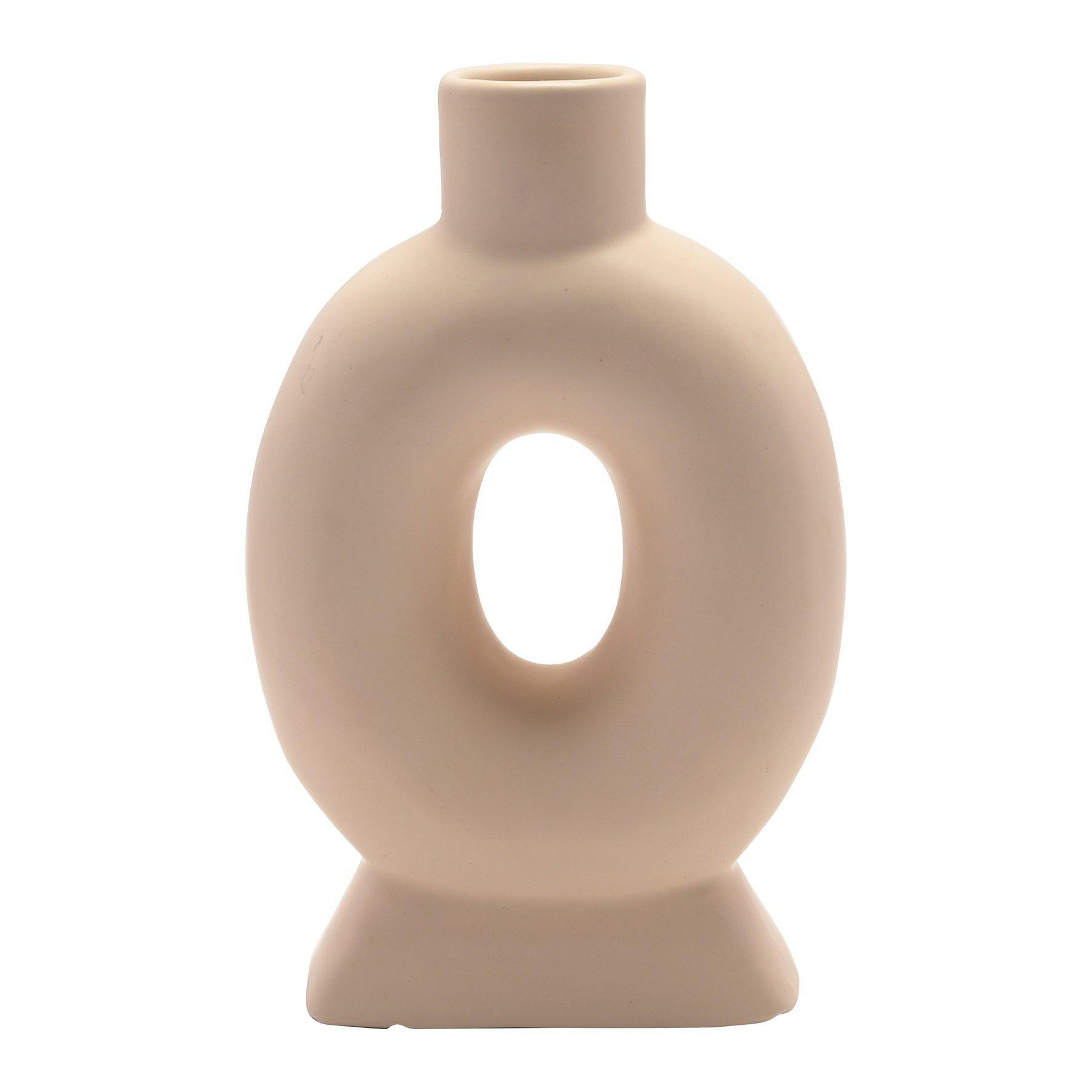 Cream Oval Style Vase - image 1