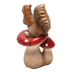 Country Living Squirrel Standing on Mushrooms Ornament - thumbnail 3