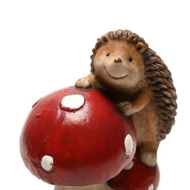 Country Living Hedgehog Climbing Mushrooms Ornament - thumbnail 3