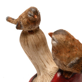 Country Living 2 Birds Standing on a Mushroom Ornament - thumbnail 3