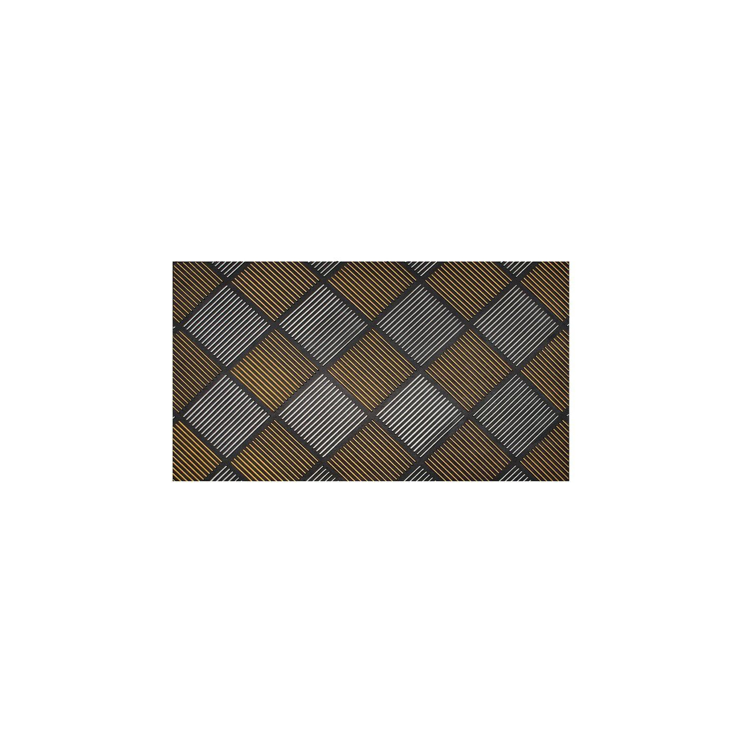 Platina Scraper Rubber Doormat 40x70cm Silver/Gold - image 1