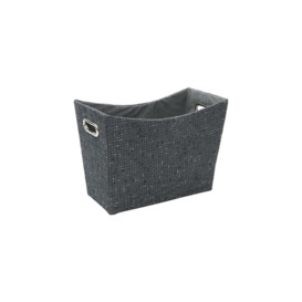 Silva Fabric Magazine Holder with Inset Handles Grey