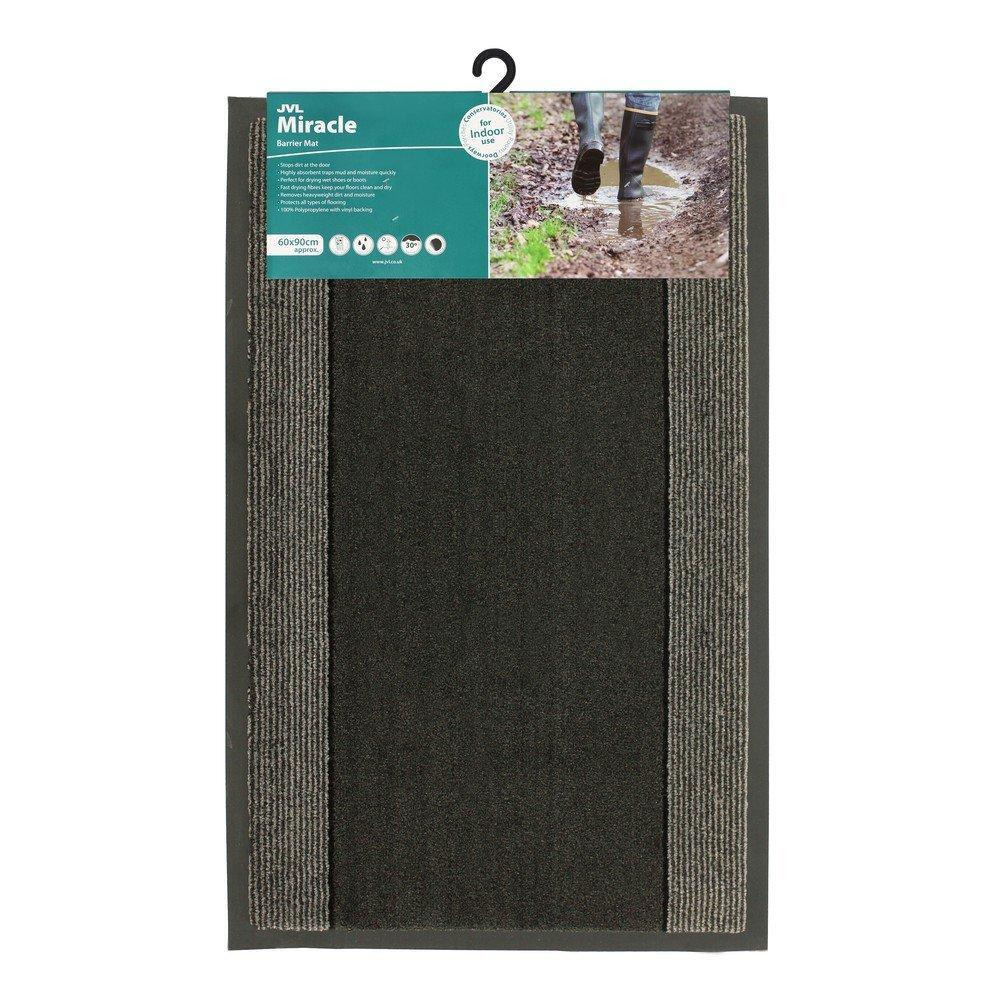 Miracle Machine Washable Barrier Doormat 60x90cm Charcoal - image 1