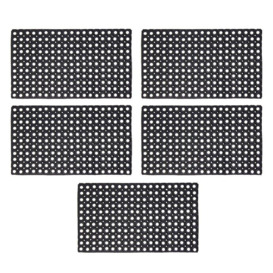 JVL Contract Rondo Rubber Ring Scraper Doormat, 50x100 cm, Pack of 5 - thumbnail 1