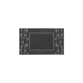 Daisy PVC Pin Scraper Doormat 45x75cm Silver - thumbnail 1