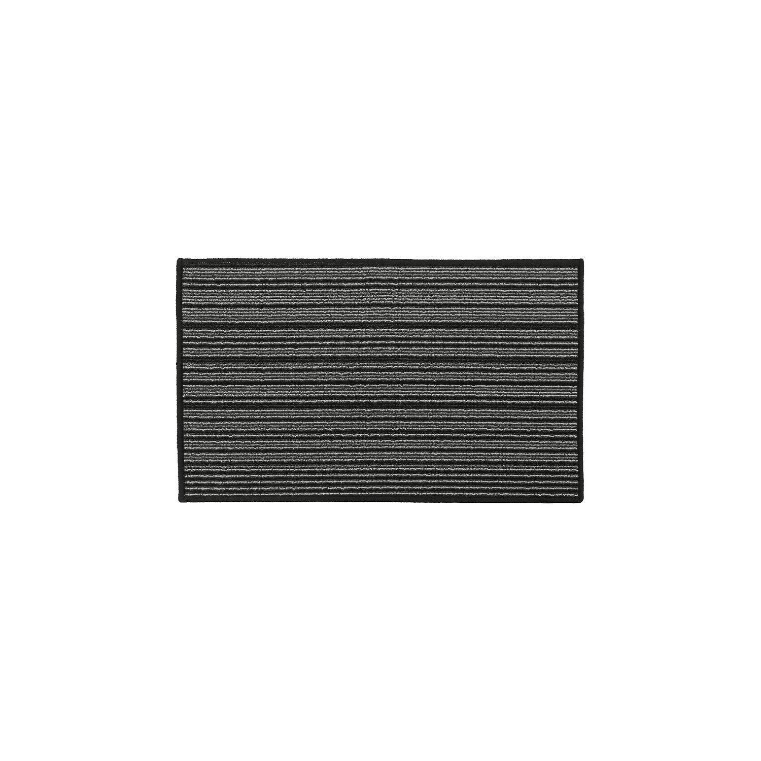 Arona Machine Washable Latex Backed Doormat, 50x80cm, Black - image 1