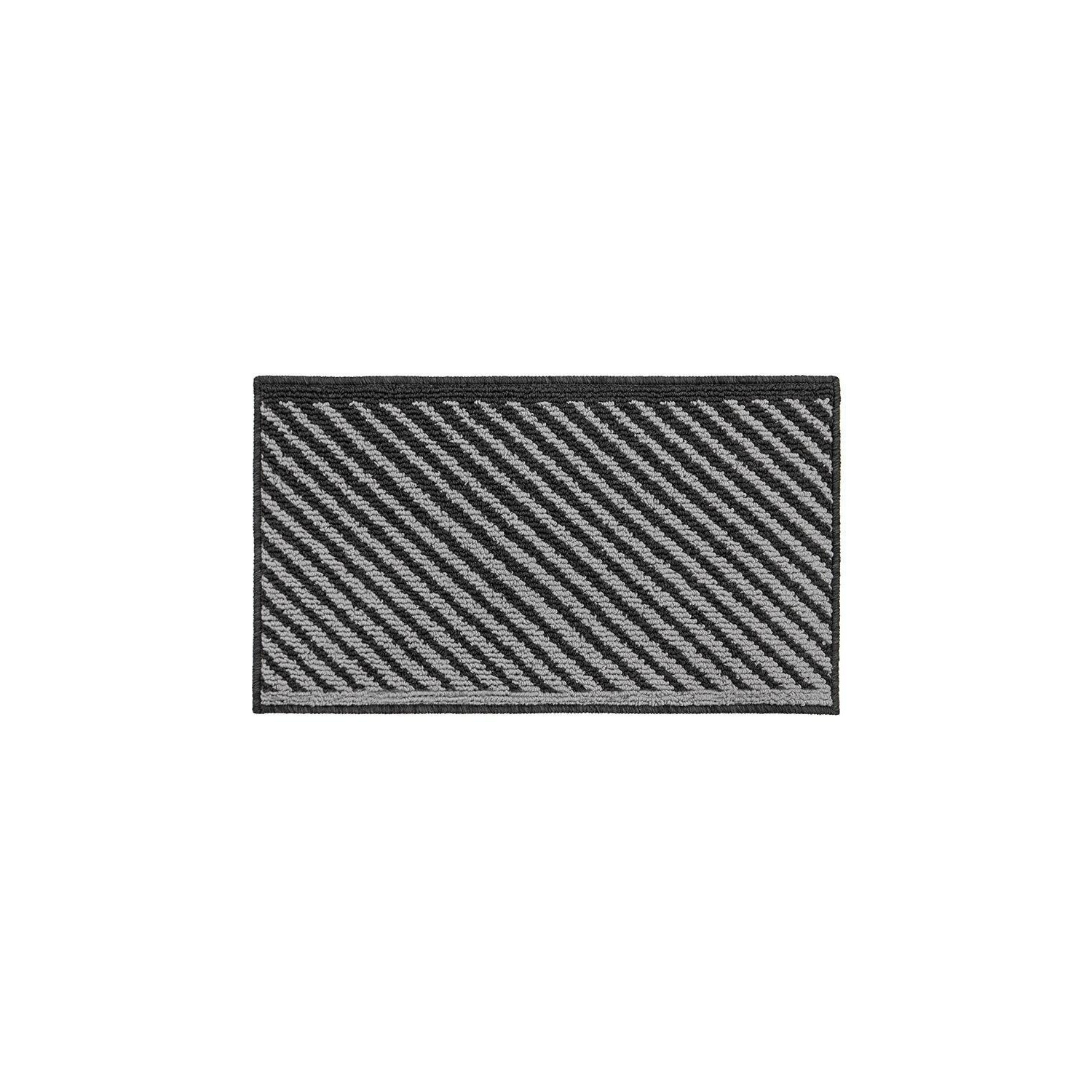 Stellar Machine Washable Latex Backed Doormat, 40x70cm, Black - image 1