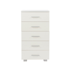 Lido 5 Narrow Compact Chest Of Drawers