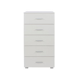 Lido 5 Narrow Tall Chest Of Drawers - thumbnail 1