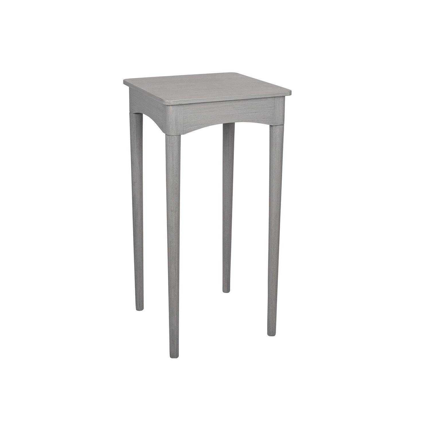 Pine Wood Pre-Assembled Square Tapered Tall Side Table - image 1